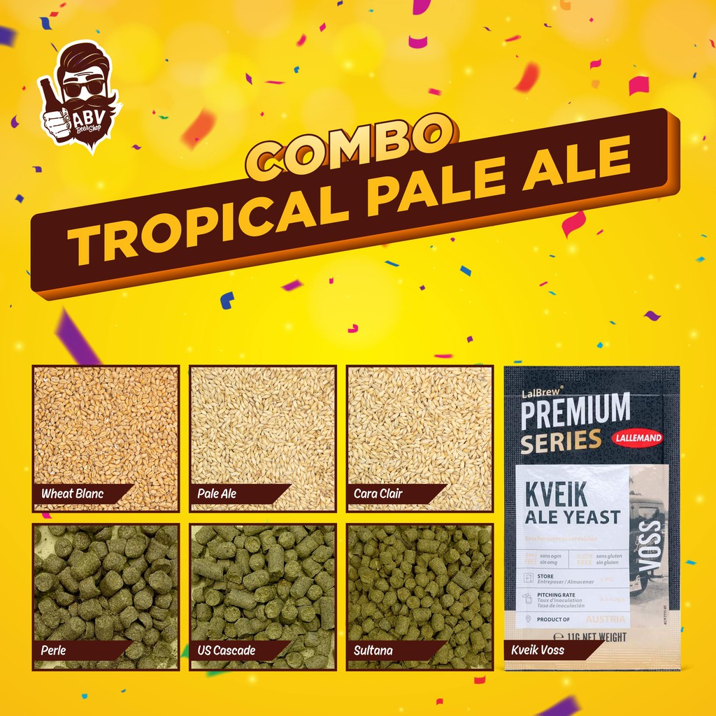 Set nguyên liệu nấu bia Tropical Pale Ale