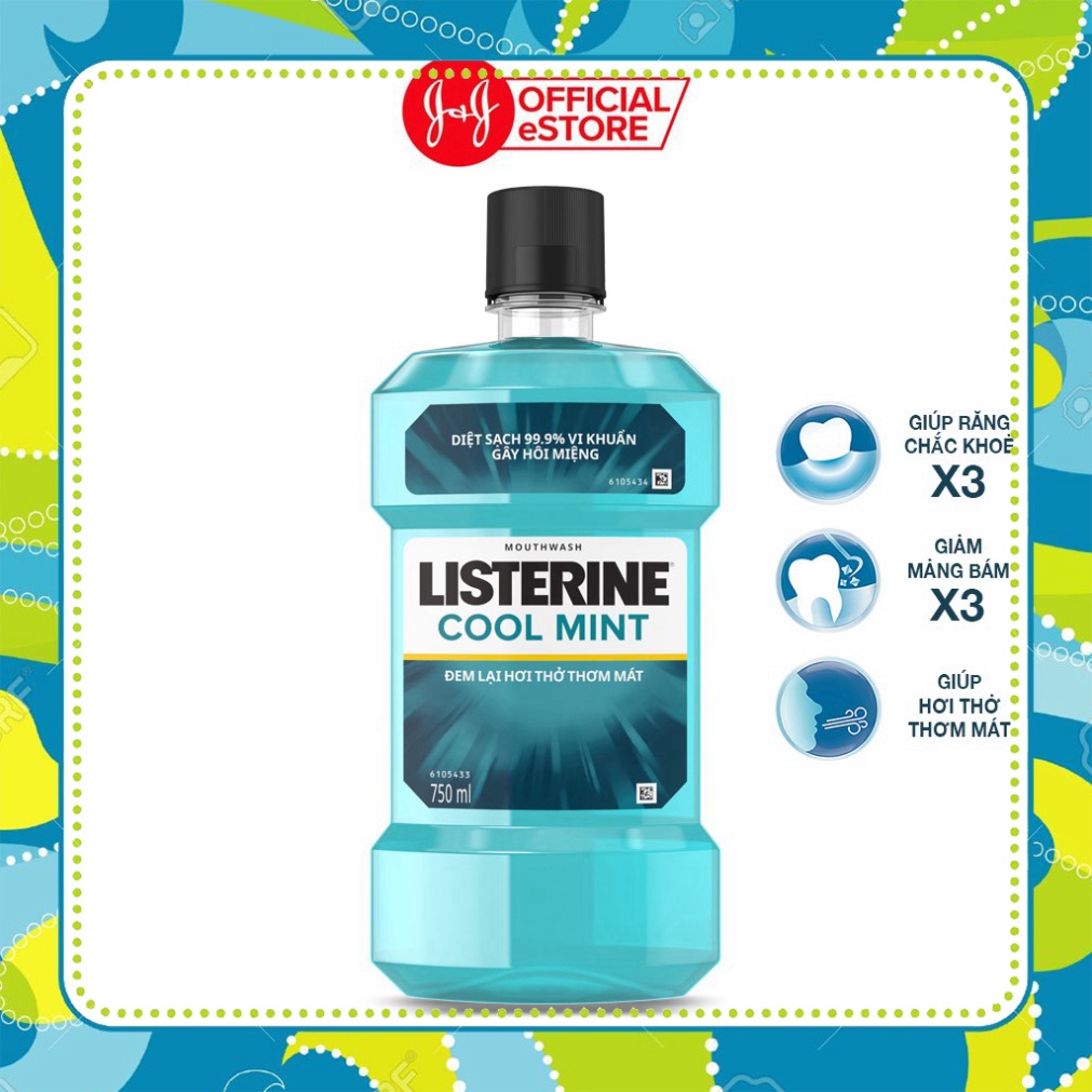Nước súc miệng Listerine coolmint 750ml - 1009455220