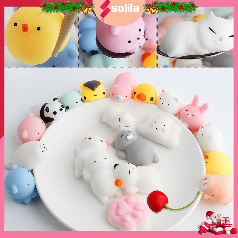 Thú mochi xả stress - Đồ chơi thú mochi squishy đáng yêu ( giao ngẫu nhiên)