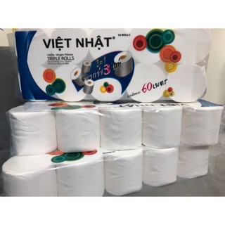 Combo 2 lốc giấy Việt Nhật dai mịn (1 lốc 10 cuộn)