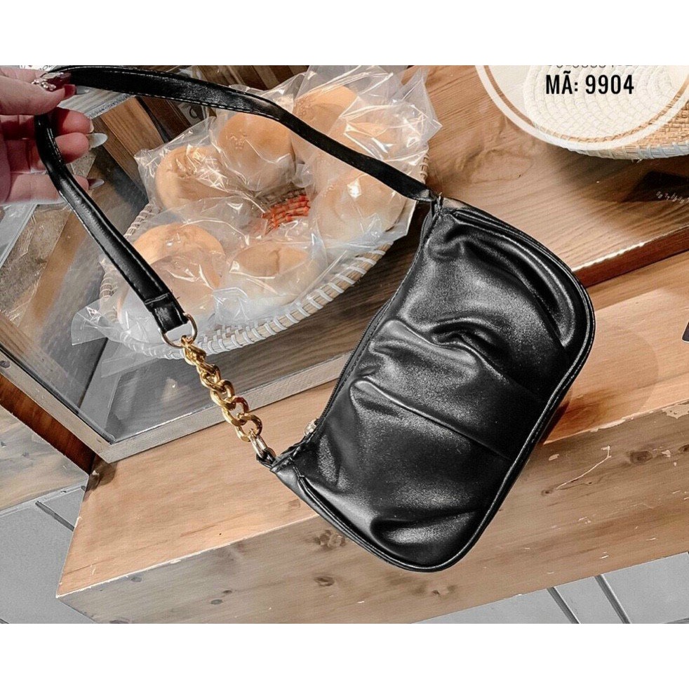 Túi kẹp nách họa tiết bò sữa xách nữ đeo vai thời trang kẹp nách ngọc trinh TKNABS01