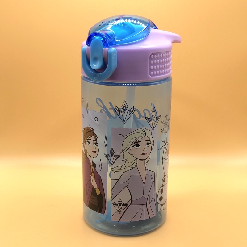 BÌNH NƯỚC NÚT BẤM ỐNG HÚT NHÂN VẬT DISNEY HÃNG ZAK 473ML CANADA