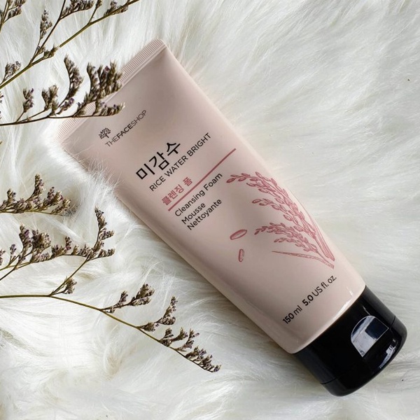👑 L&G 💄 Sửa Rửa Mặt Gạo - Rice Water Bright Cleansing Foam The Face Shop