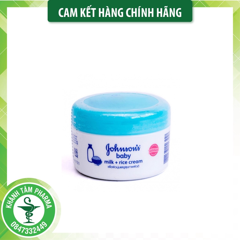 🌹Kem dưỡng da Gohnson's Baby chứa sữa và gạo - 50g/ date T4/2024