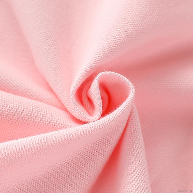 Đầm thun polo tay ngắn in hình quả cherry cho bé gái