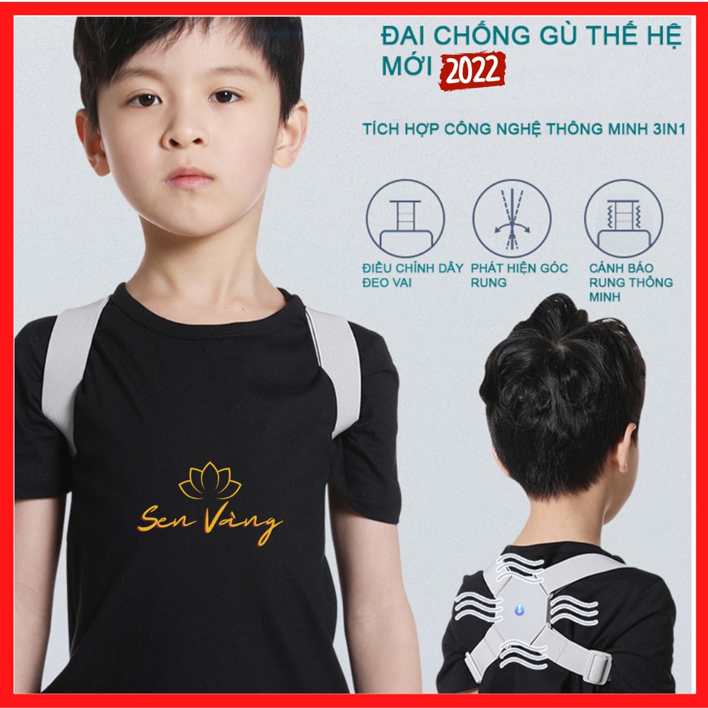 Đai chống gù lưng trẻ em chông gù nắn chỉnh tự động , có cảnh báo khi gù hữu hiệu