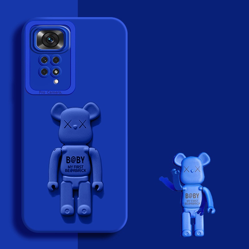Ốp Điện Thoại Có Giá Đỡ Hình Gấu Cho Xiaomi Redmi Note 11 Pro Plus 10 Pro Max 11s 10s Mi 11T Pro