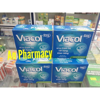 Viacol viên ngậm tinh dầu thông họng hộp 20 viên