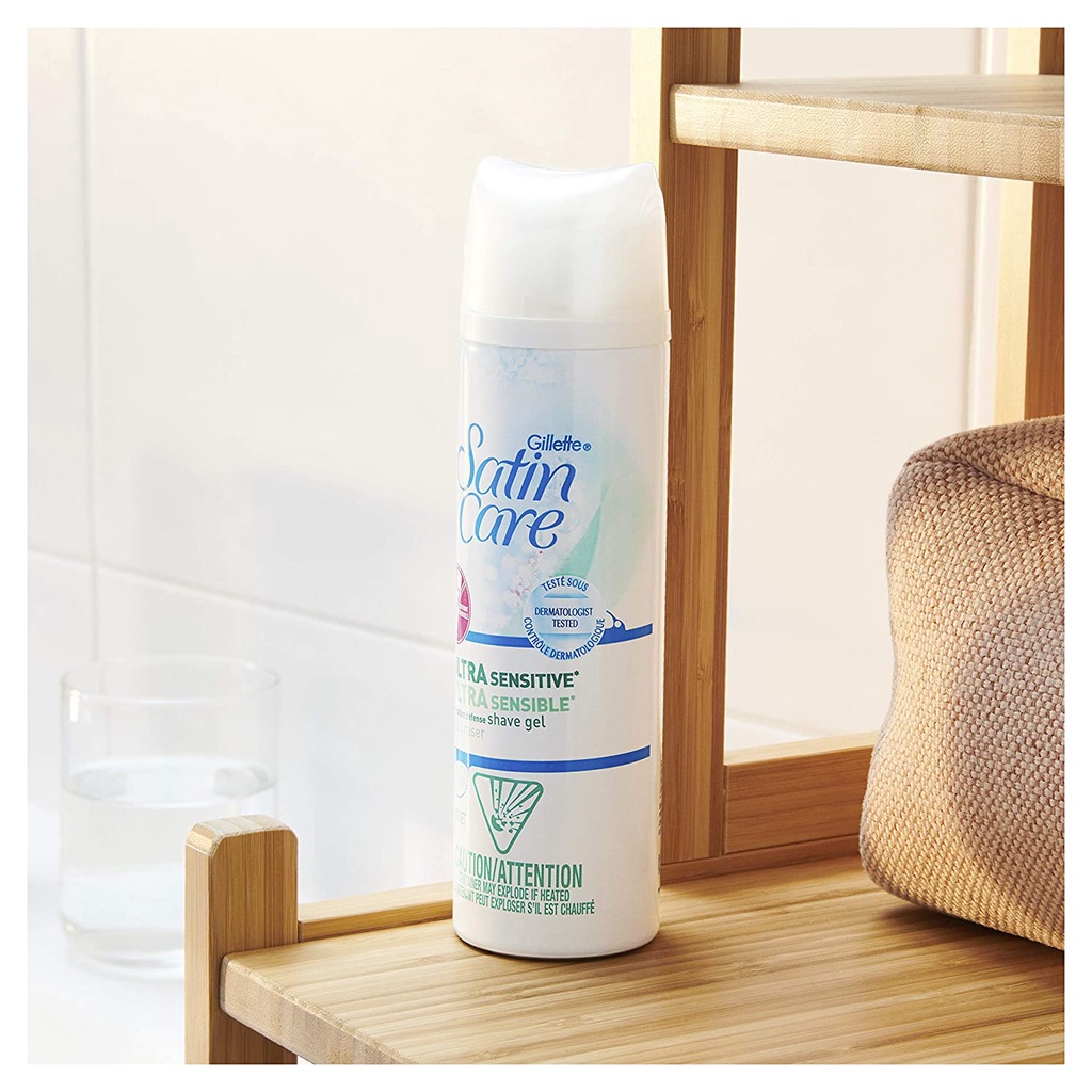 Gel bọt cạo lông Gillette Venus Satin Care Ultra Sensitive Shave Gel