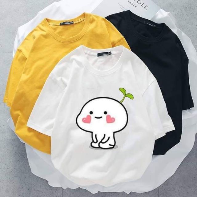 Áo Phông Nữ  FREESHIP  Giảm Ngay 5k Khi Nhập [ AO PHONG ] - Áo Phông Tay Lỡ Hoạt Hình Dễ Thương Có Đủ Size