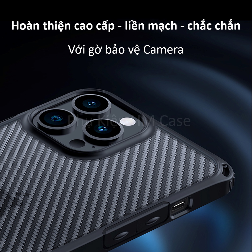 Ốp lưng XUNDD Carbon iPhone 13 Pro Max / 13 Pro / 13 / 12 Pro Max / 12 Pro / 12 / 11 Pro Max / 11 Pro / 11, Chống Sốc