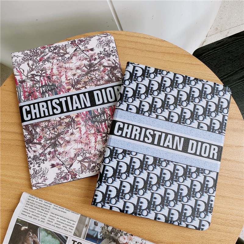 CHRISTIAN DIOR Ốp Máy Tính Bảng Có Ngăn Đựng Bút Cho IPad Air Pro 7.9 9.7 10.5 10.2 11 10.9" Inch Mini 1/2/3/4/5 2017/2018/2019/2020