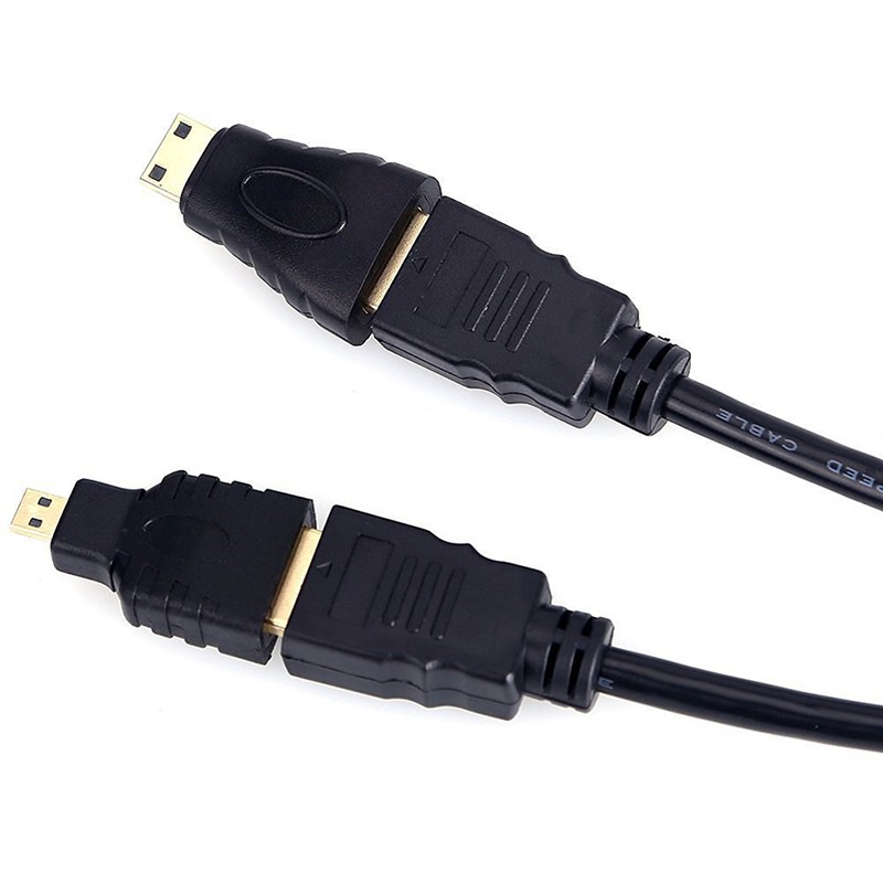 Cáp chuyển đổi mạ vàng tốc độ cao 3 trong 1 HDMI + Mini +Micro HDMI dài 1.5m 4.9ft