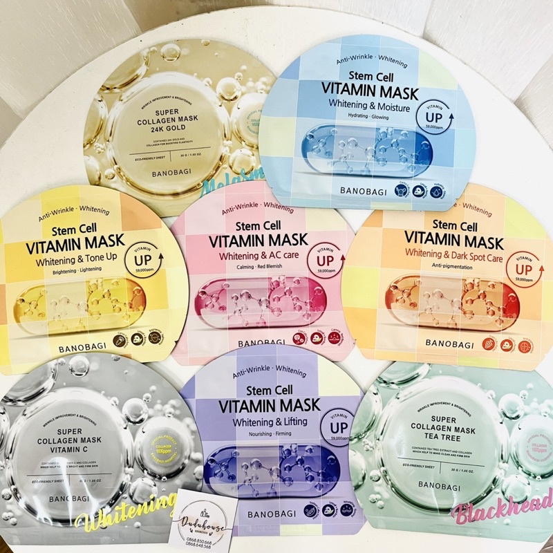 Mặt Nạ Banobagi STEM CELL Dưỡng Ẩm Trắng Da Vita Genic Jelly Vitamin Mask