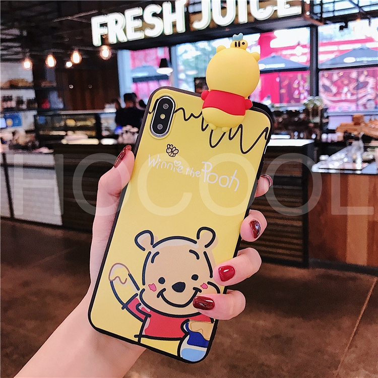 Ốp lưng Oppo dẻo in hình hoạt hình Winnie dễ thương cho điện thoại A3S F9 F7 F5 F3 F1S A71 2018 A83 A37S NEO 9