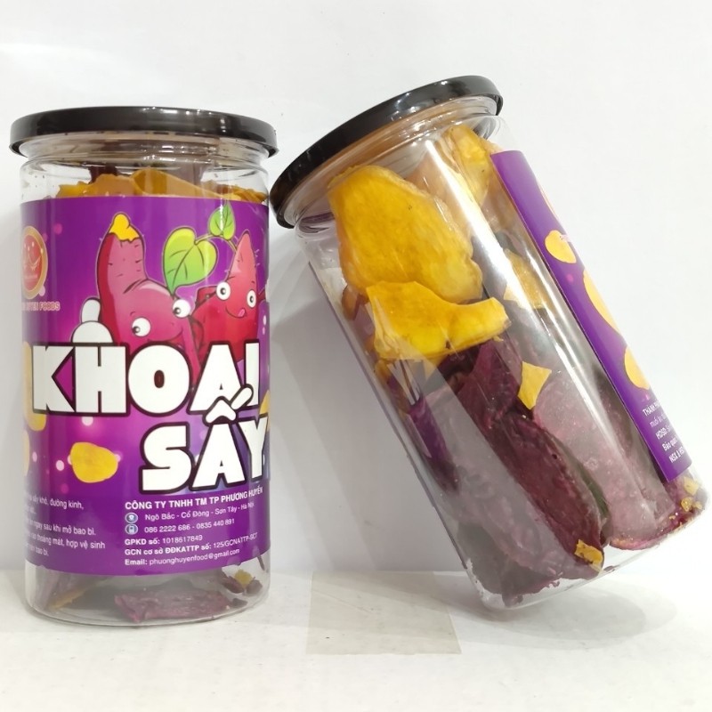 Khoai Sấy - Khoai Lang Sấy180g Thơm Ngon  Giòn Rụm Nguyên  Miếng Đặc Sản Đà Lạt TAHUFOOD