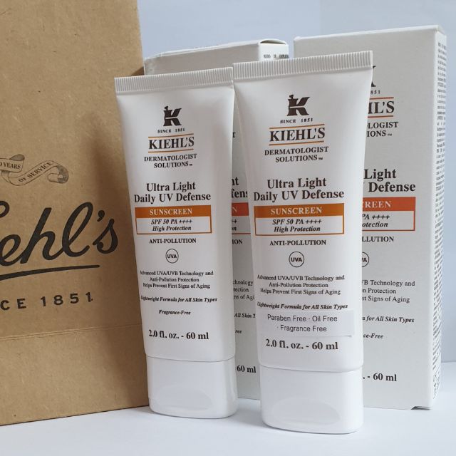 Kem chống nắng kiehls ultra light uv sfs50