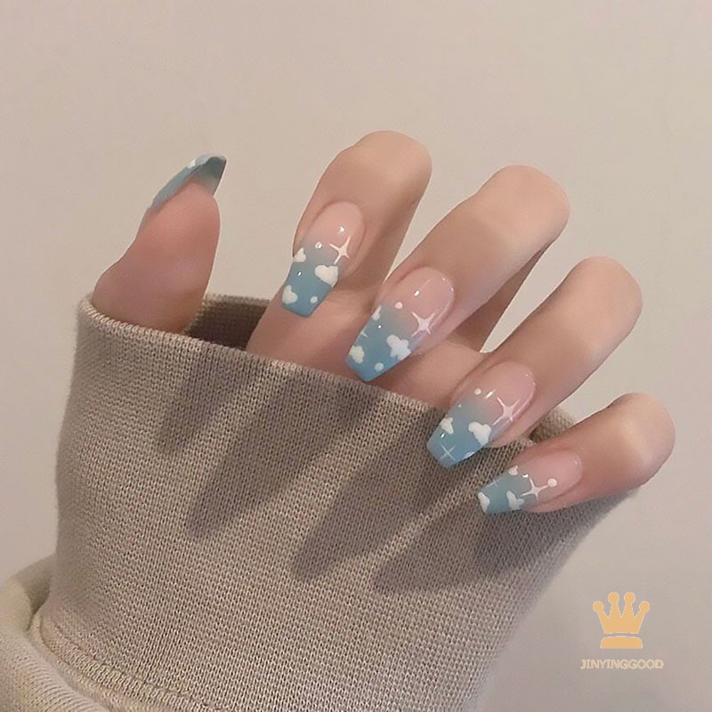Set 24 Miếng Dán Móng Giả Trang Trí Nghệ Thuật