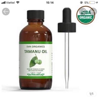 Dầu mù u Tamanu oil organic chứng nhận hữu cơ