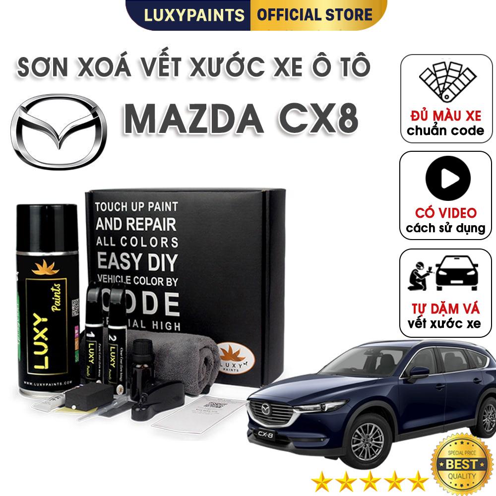 Sơn xóa vết xước xe ô tô Mazda CX8 LUXYPAINTS, màu chuẩn theo Code dễ sử dụng độ bền cao - LP01MAC8