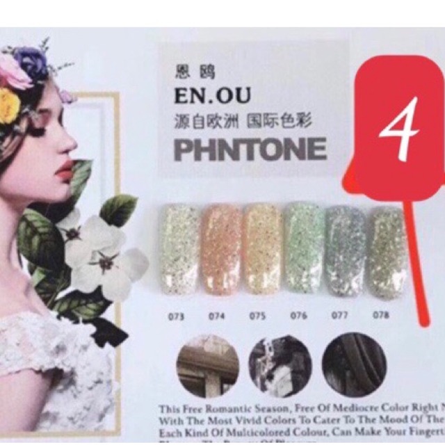 Sét sơn enou chai lẻ (số thẻ màu tương ứng với bảng màu minh hoạ)