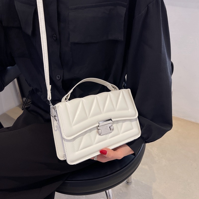 Túi Đeo Vai Hình Vuông Màu Trơn Phong Cách retro Thời Trang 2022 Cho Nữ