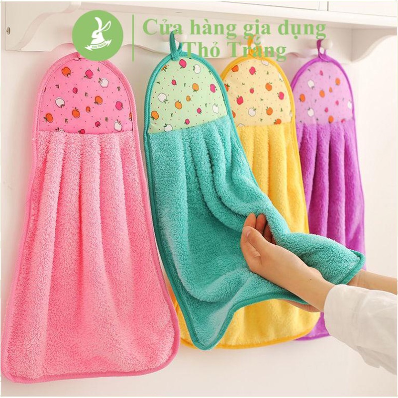 Khăn lau tay, khăn đa năng dùng trong nhà bếp đa năng siêu thấm 100% cotton mềm mịn PGL