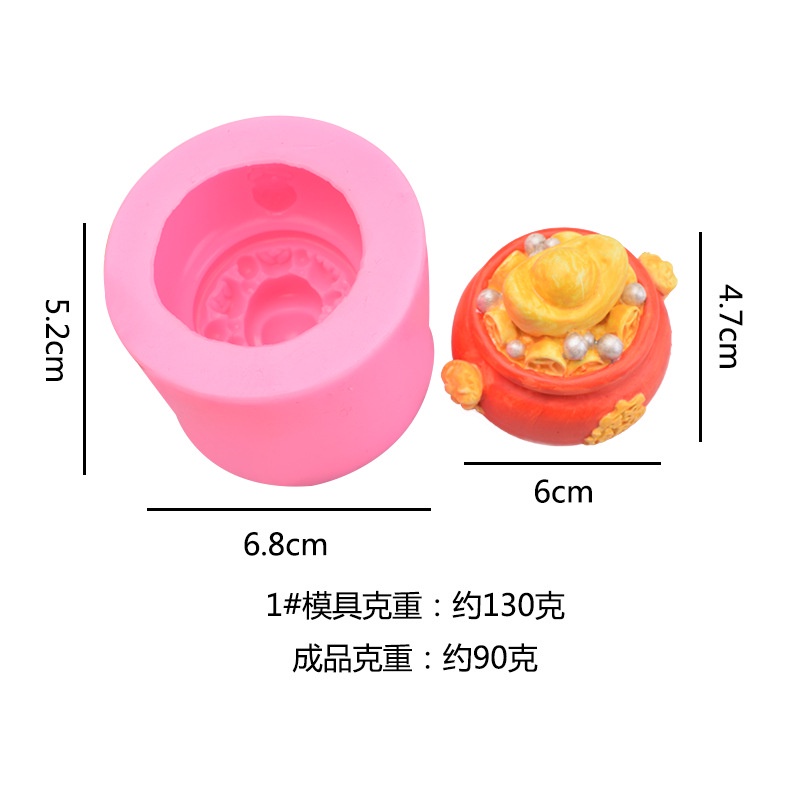 Khuôn Silicone Làm Bánh Mì / Kem / Chocolate Hình Túi Bắp