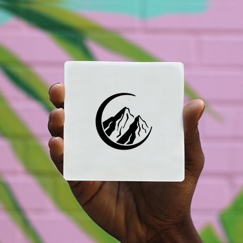 Khuôn decal núi mặt trăng