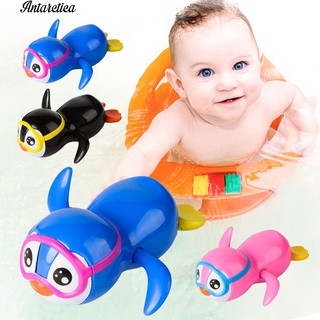 ♥♥♥ Little Penguin Wind Up Swimm Bath Toy Newborn Toddler
