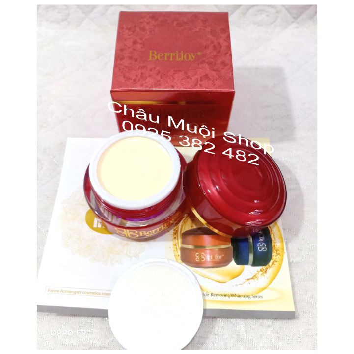 Bộ Kem Dưỡng Trắng Da Mờ Nám Berrijoy Pháp -  Ngày + Đêm