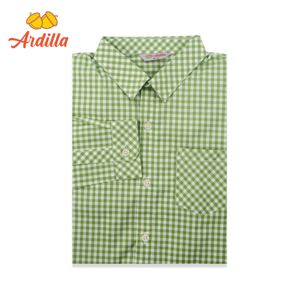 Áo Sơ Mi Dài Tay Bé Trai ARDILLA Họa Tiết Độc Đáo, Chất Liệu Vải Cotton Mềm Mại Cho Bé Từ 2-7 Tuổi AA1800-SMD