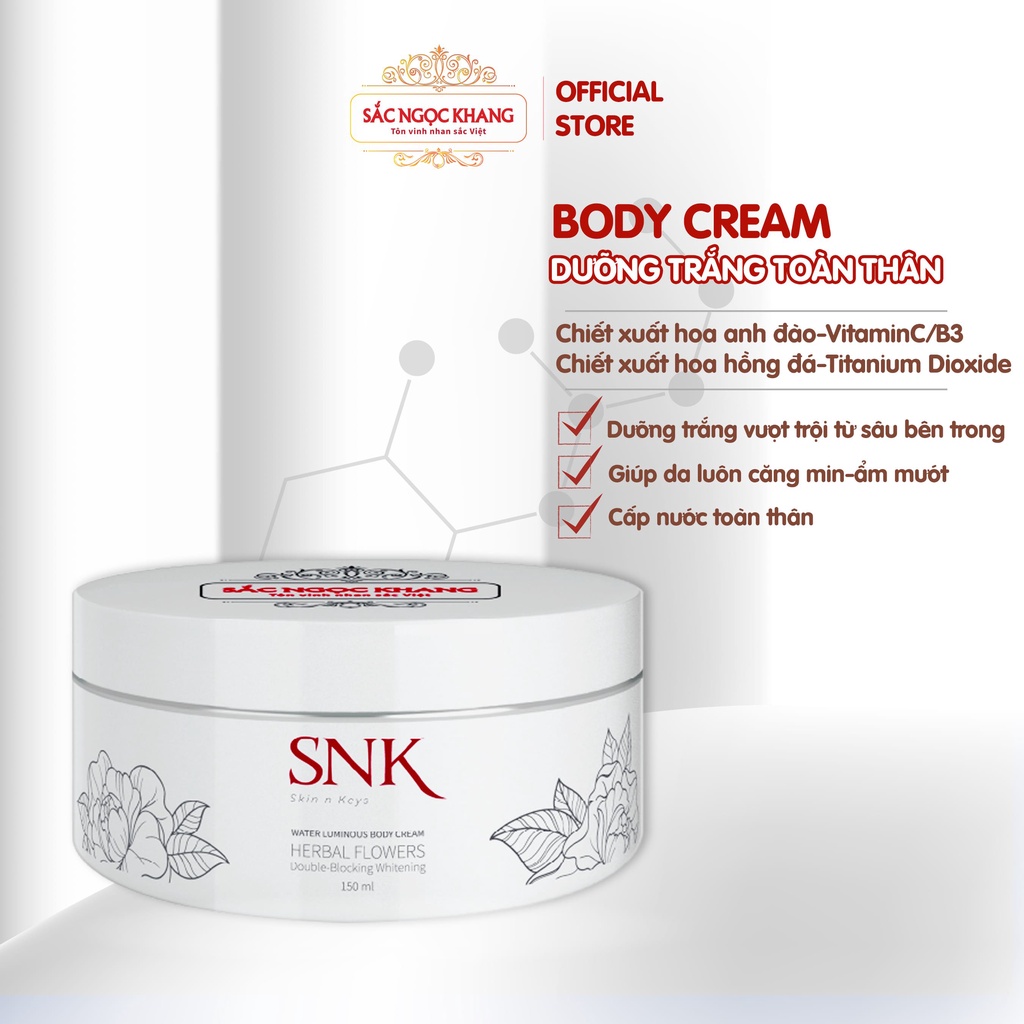 Kem Body dưỡng trắng cấp nước toàn thân Sắc Ngọc Khang 150ml