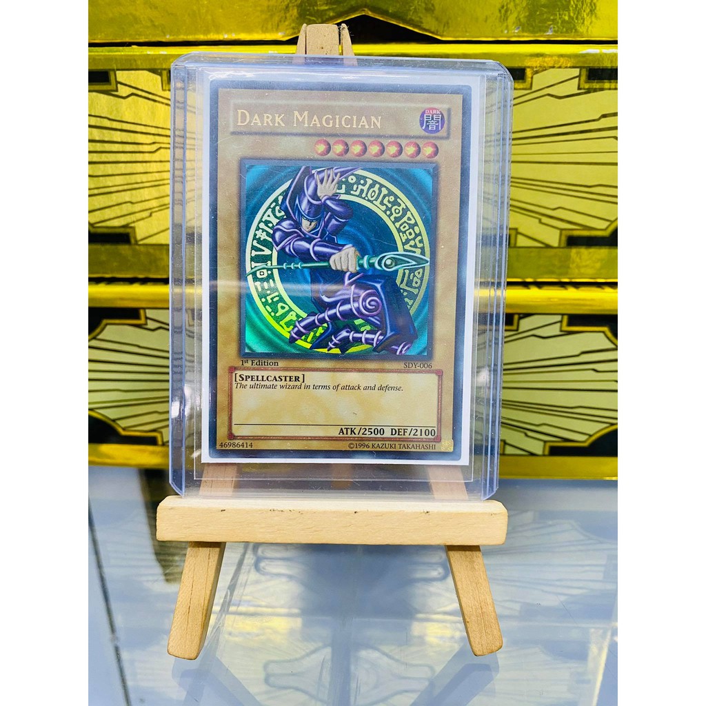 Lá bài thẻ bài Dark Magician - Ultra Rare - Tặng bọc bài nhựa bảo quản