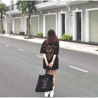 Áo thun tay lỡ Unisex ĐẦU SÓI