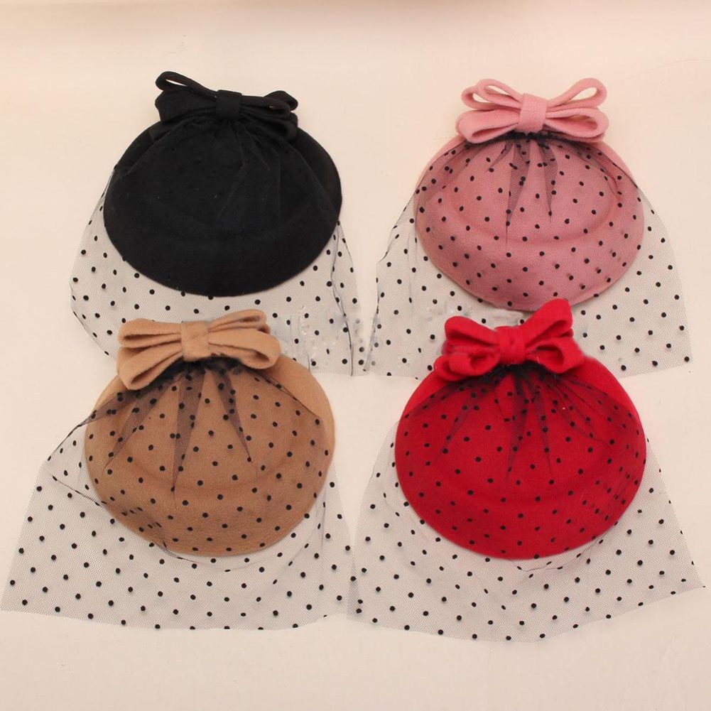 Kẹp tóc kèm mạng che mặt dự tiệc sang trọng cho nữ