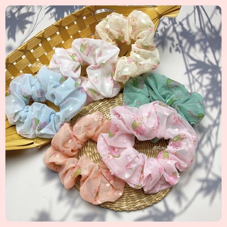 CỘT TÓC VẢI SCRUNCHIES VOAN LỤA HOA SEN BI TIỂU THƯ - PHONG CÁCH ULZZANG PHỤ KIỆN THỜI TRANG NỮ GIÁ RẺ ĐẸP