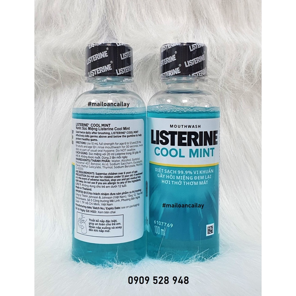 Nước Súc Miệng LISTERINE COOL MINT 100ml