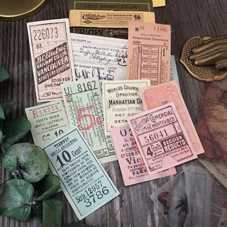 Sticker ticket phong cách Tim Holtz