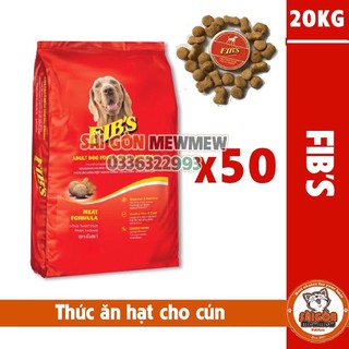[DATE MỚI-GIÁ TỐT] 1 BAO THỨC ĂN CHO CHÓ GIÁ RẺ FIB'S X 50 GÓI 400GR