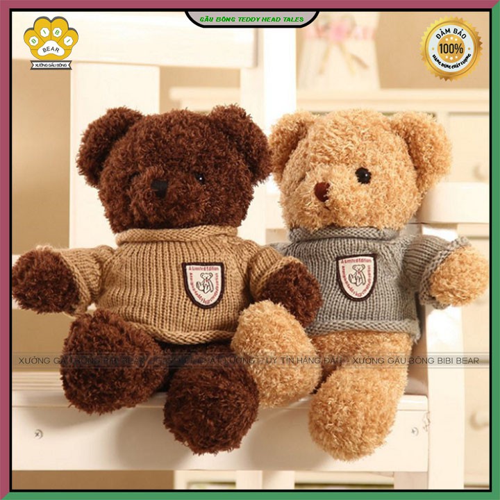 Gấu bông teddy head tales siêu đẹp bông gòn cao cấp size 40cm