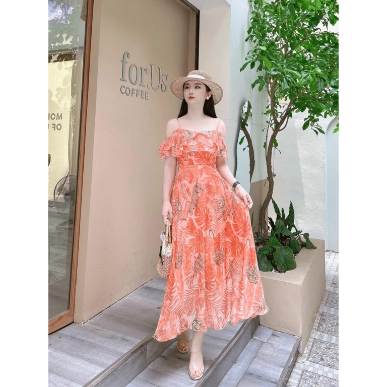 Mẫu Mới Thiết Kế Hợp Thời Trang --- Đầm Hai Dây Dáng Xuông Cực Xinh UP