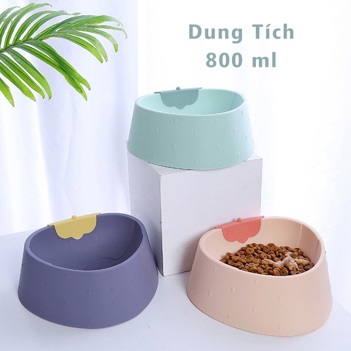 Bát Ăn Cho Thú Cưng Chó Mèo Hình Quả Dâu Tây #MintPet