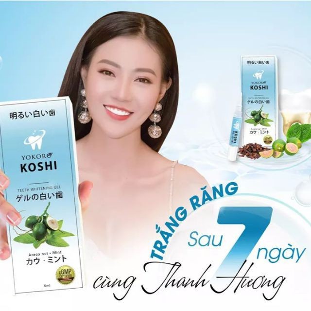 Gel Làm Trắng Răng, Bút Trắng Răng KOSHI - ĐÁNH BAY RĂNG Ố VÀNG, MẢNG BÁM CHUẨN SỐ 1 NHẬT BẢN