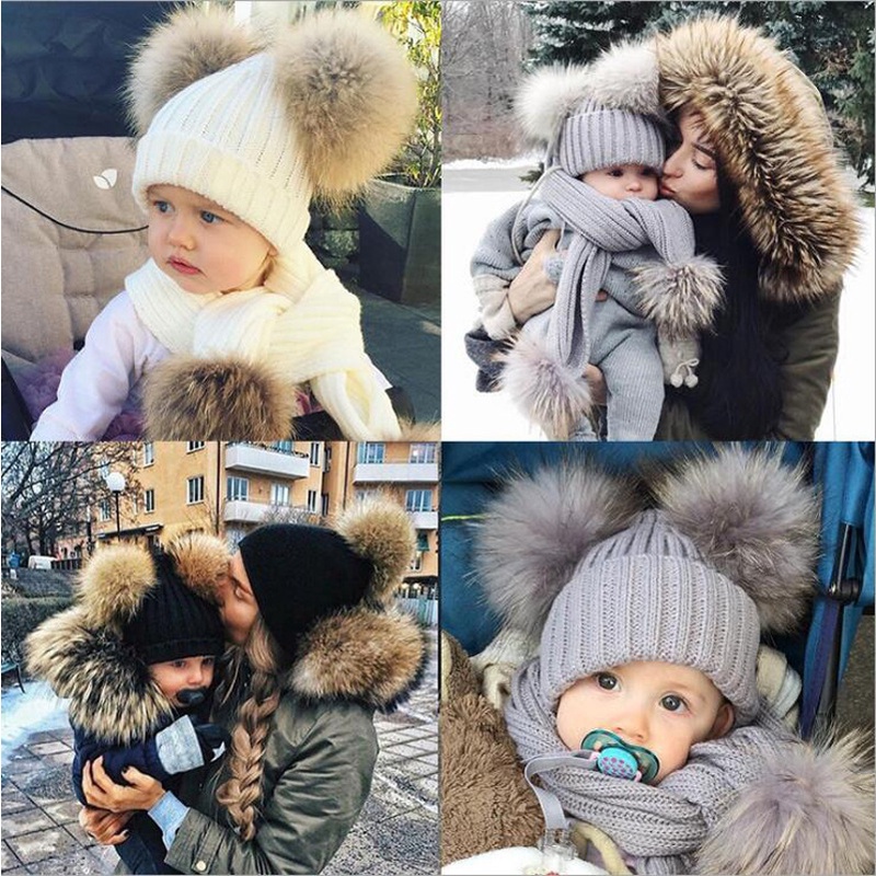 Mũ beanie Trùm Tai Giữ Ấm Cho Bé Từ 1-3 Tuổi