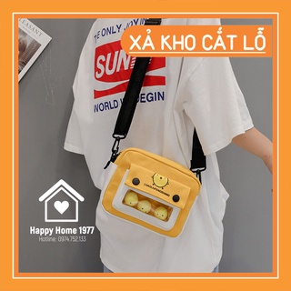 [THSP44]Túi đeo chéo nữ Happyhome in canvas phong cách Hàn Quốc👉🌙[SIÊU XINH]💡🔔, túi xách nữ sinh viên học sinh cực cute
