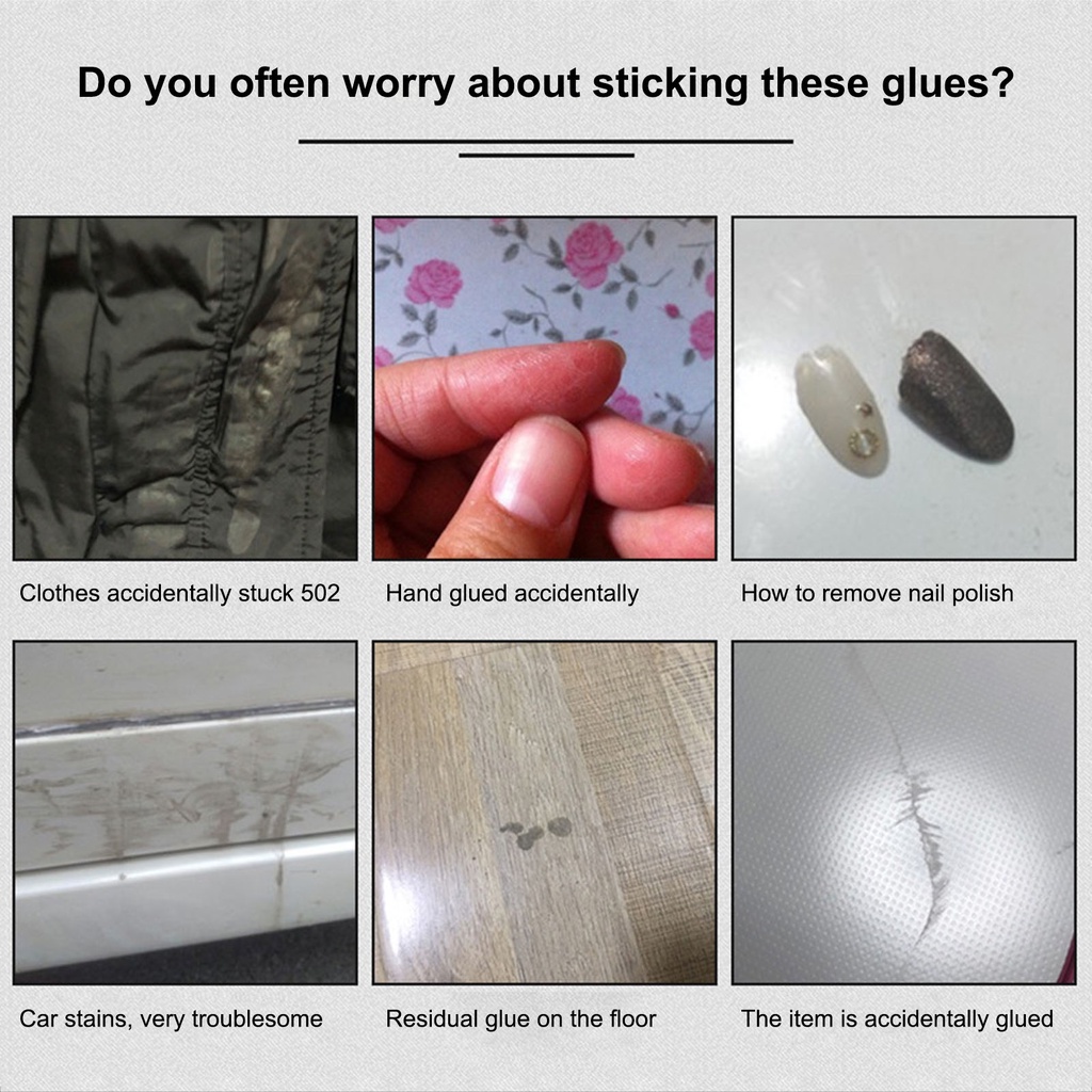 Lọ Keo Loại Bỏ Sơn Móng Tay 10ML Kèm Cọ Tiện Dụng