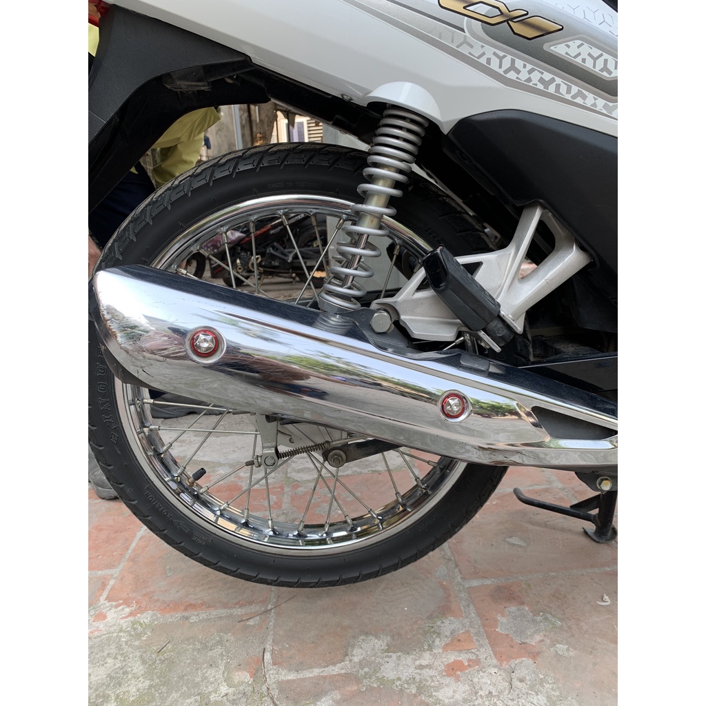 Bộ 2 ốc Salaya + 2 Lông đền gắn Ốp pô xe Wave 100,110,Wave 50cc