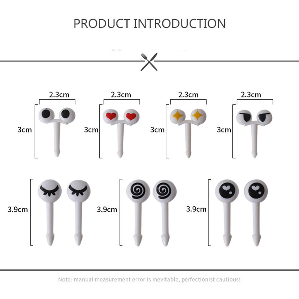 Bộ 10 nĩa ăn trái cây hình con cá hoạt hình dễ thương