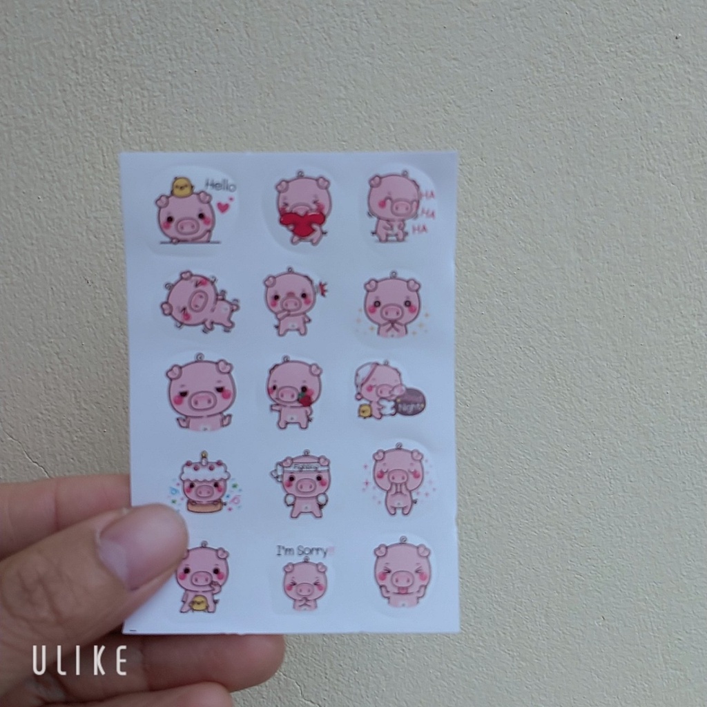 nhãn dán cho bé hình dán cute,Ticker dán tay hay sổ đi học cho bé rất đáng yêu_Binbonkids